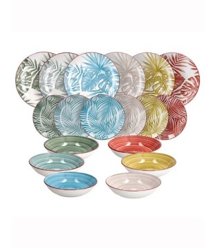 Vajilla completa de porcelana MADISON EXOTIC
