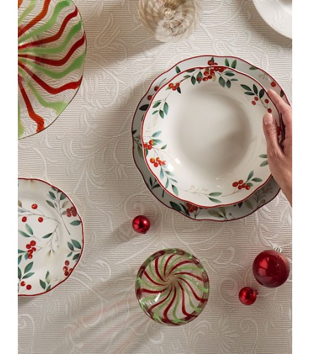 Vajilla de navidad POEMA HOLLYBERRY  - Tognana