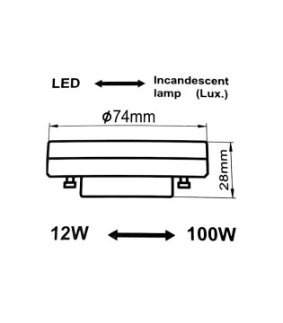 GX53 12W LED - Mantra 2