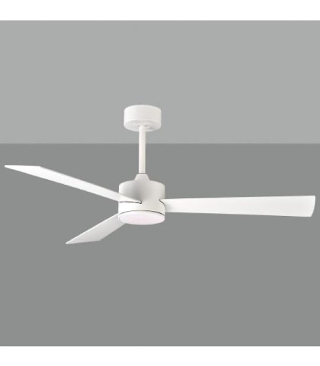 Ventilador de techo Shamal blanco con luz LED - ACB