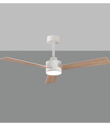 Ventilador de techo Shamal blanco con luz LED - ACB