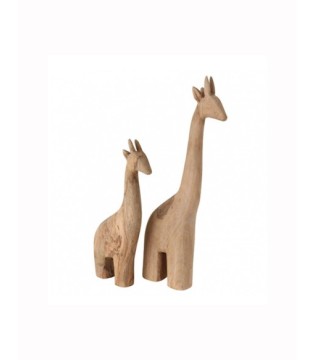 Escultura madera JIRAFA...