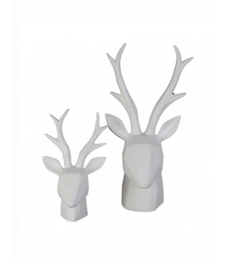 Escultura CABEZA VENADO arenado 26X26X58 cm