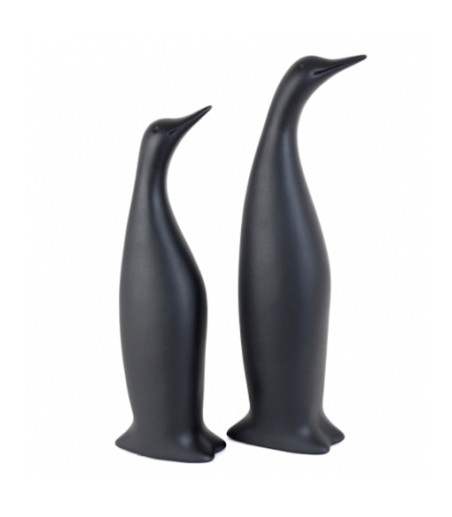 Set 2 PINGUINOS negro 45, 50 cm
