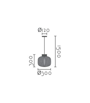 Lámpara de techo colgante 1L MD2514-NAT - Ineslam 2