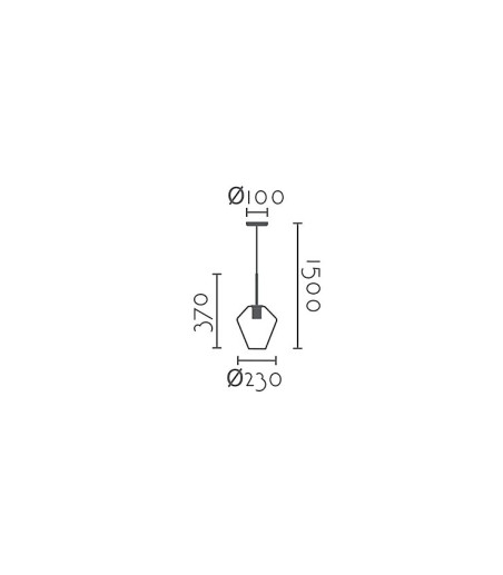 Lámpara de techo colgante MD4634-CL - Ineslam