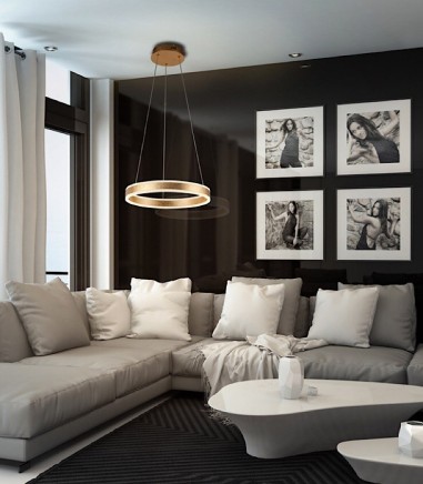 Lámpara led HELIA oro 50cm - Schuller 831940