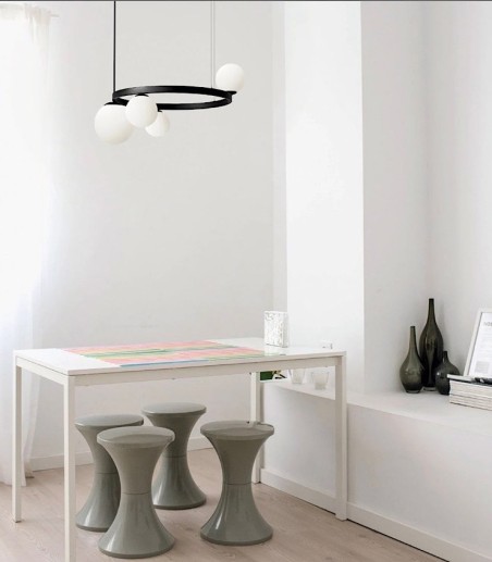 Lámpara de techo colgante MD4005-BK - Ineslam