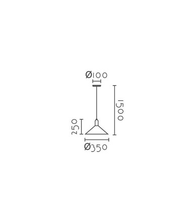 Lámpara de techo colgante MD4640 - Ineslam