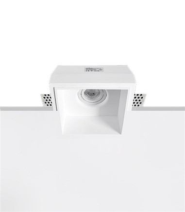 Foco empotrable invisible Atos 1 escayola GU10 - Ineslam - 170x170 mm