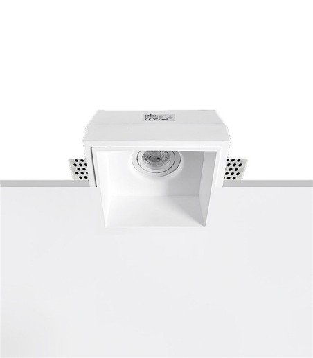 Foco empotrable invisible Atos 1 escayola GU10 - Ineslam - 170x170 mm