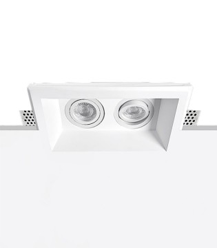 Empotrable invisible Adelaida doble de escayola GU10 - Ineslam - 250x150