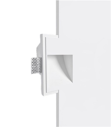 Empotrable pared invisible Folk escayola G9 - Ineslam - 185x130 mm