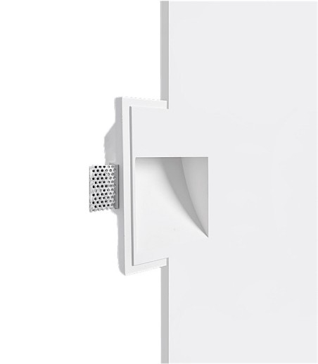 Empotrable pared invisible Folk escayola G9 - Ineslam - 185x130 mm