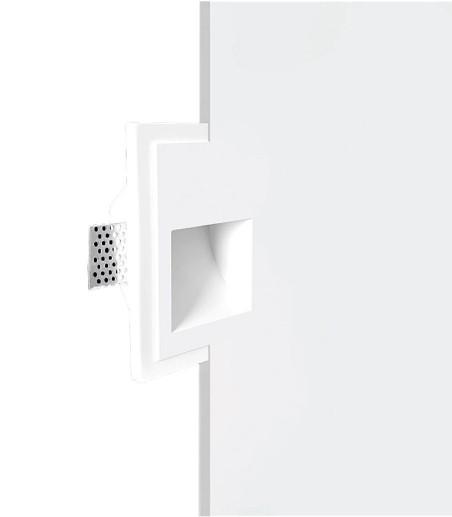 Foco Empotrable pared invisible Aleli escayola G9 - Ineslam - 100x145 mm