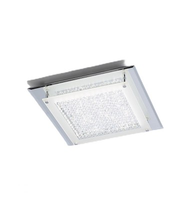 Plafón Crystal Led cuadrado 12W pequeño 4580 Mantra