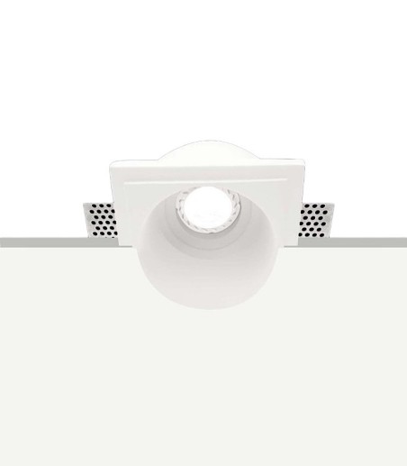 Foco enrasado invisible de escayola Petra 1051 de Ineslam