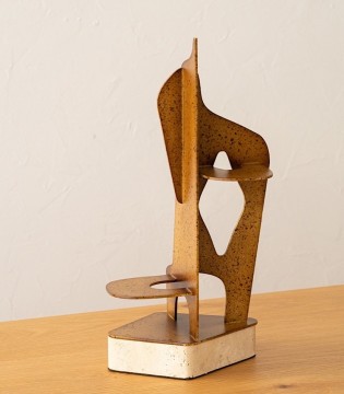 Escultura abstracta metal óxido N4 - VP Interiorismo