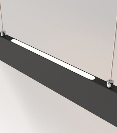 Detalle Lámpara lineal LED colgante Step 23W negro 91cm - Maytoni