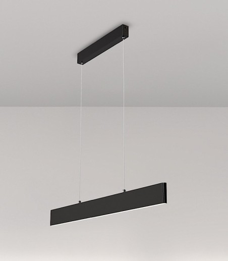 Lámpara lineal LED colgante Step 23W negro 91cm - Maytoni