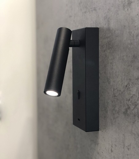 Aplique de lectura Tarifa lll negro 8985 USB-C - Mantra