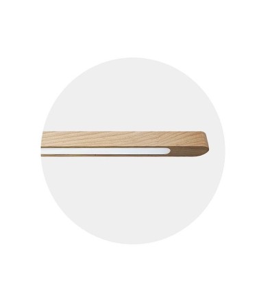 Detalle Lámpara de techo lineal madera MD2433-NAT LED - Ineslam