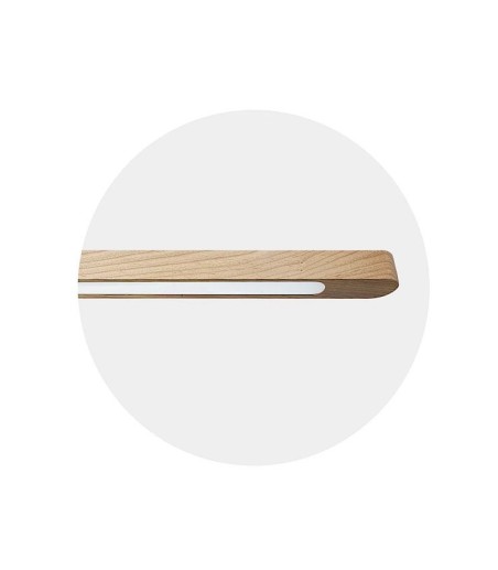 Detalle Lámpara de techo lineal madera MD2433-NAT LED - Ineslam