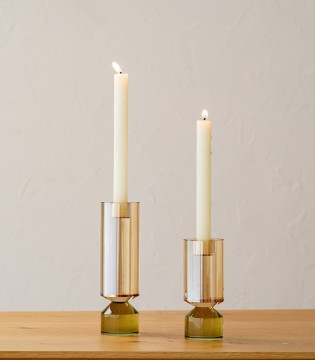 Candelabro Isen verde y champagne grande- VP Interiorismo 2