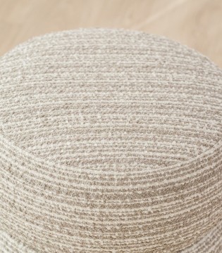 Set 2 pufs Marcel gris y beige - VP Interiorismo 2