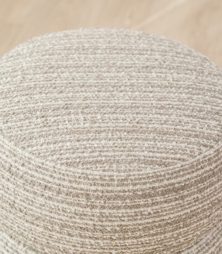 Set 2 pufs Marcel gris y beige - VP Interiorismo