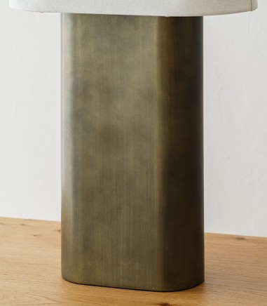 Lámpara de mesa Xes metal y pantalla lino - VP Interiorismo