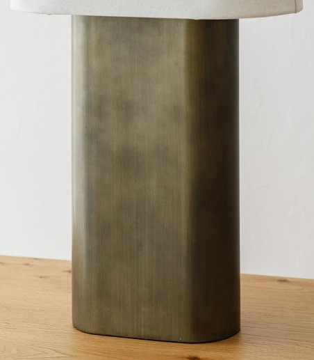 Lámpara de mesa Xes metal y pantalla lino - VP Interiorismo
