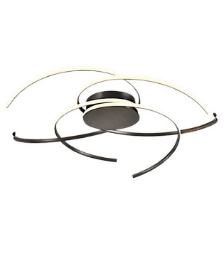 Gran plafón de techo Cadence negro - Schuller