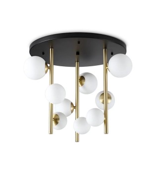 Plafón de techo Perlage blanco - PL9 - Ideal Lux