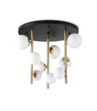 Plafón de techo Perlage blanco - PL9 - Ideal Lux