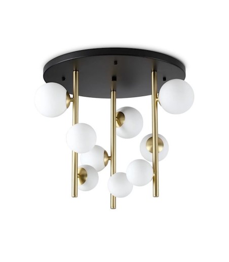 Plafón de techo Perlage blanco - PL9 - Ideal Lux