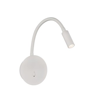 Aplique de pared para lectura Lyon blanco - ACB