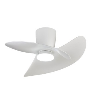 ONA ventilador de techo negro/madera LED silencioso DC 70 cm | Mantra 2