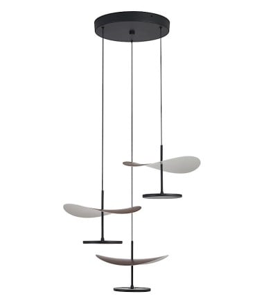 Lámpara colgante Abisal circular 3 luces LED 32W diseño moderno | Mantra 9661
