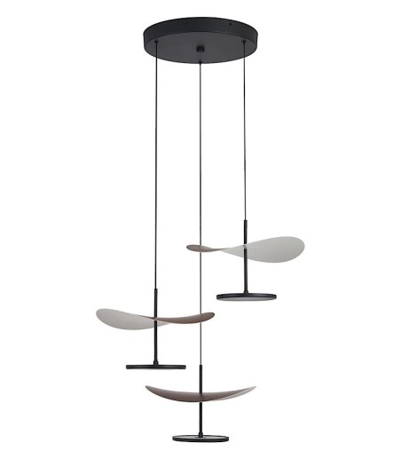 Lámpara colgante Abisal circular 3 luces LED 32W diseño moderno | Mantra 9661