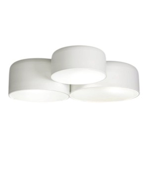 Plafón de techo moderno POT triple blanco Olé! Lighting