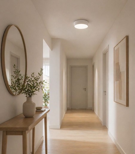 Recibidor con un Plafón de techo POT Ø31 cm moderno 2E27 | Olé Lighting