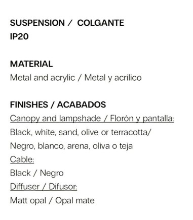 Lámpara colgante de diseño POT 26 cm...