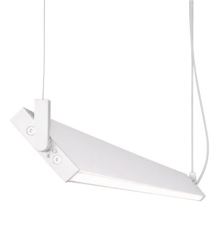 Lámpara lineal LED colgante MANOLO acabado roble/plata 100cm, 120cm - Ole Lighting 2