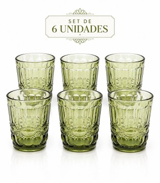 Set de 6 vasos Madame Verde... 2