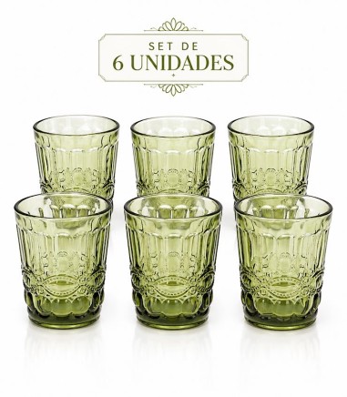 Set de 6 vasos Madame Verde - Tognana