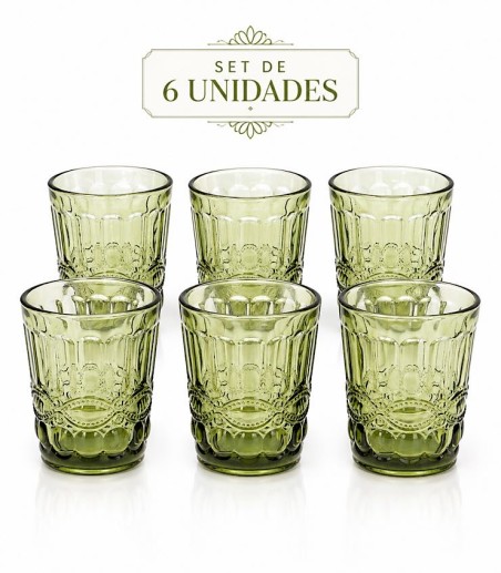 Set de 6 vasos Madame Verde - Tognana