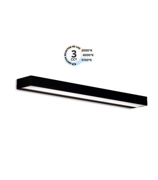 Aplique de pared LED MB1552-BK CCT IP44 - Ineslam