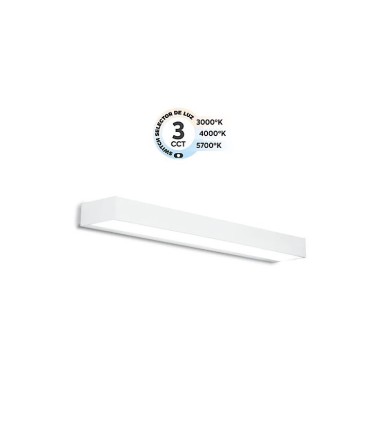 Aplique LED blanco 45 cm luz indirecta IP44 CCT MB1551 - Ineslam