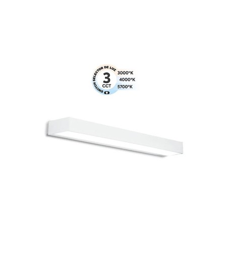 Aplique LED blanco 45 cm luz indirecta IP44 CCT MB1551 - Ineslam